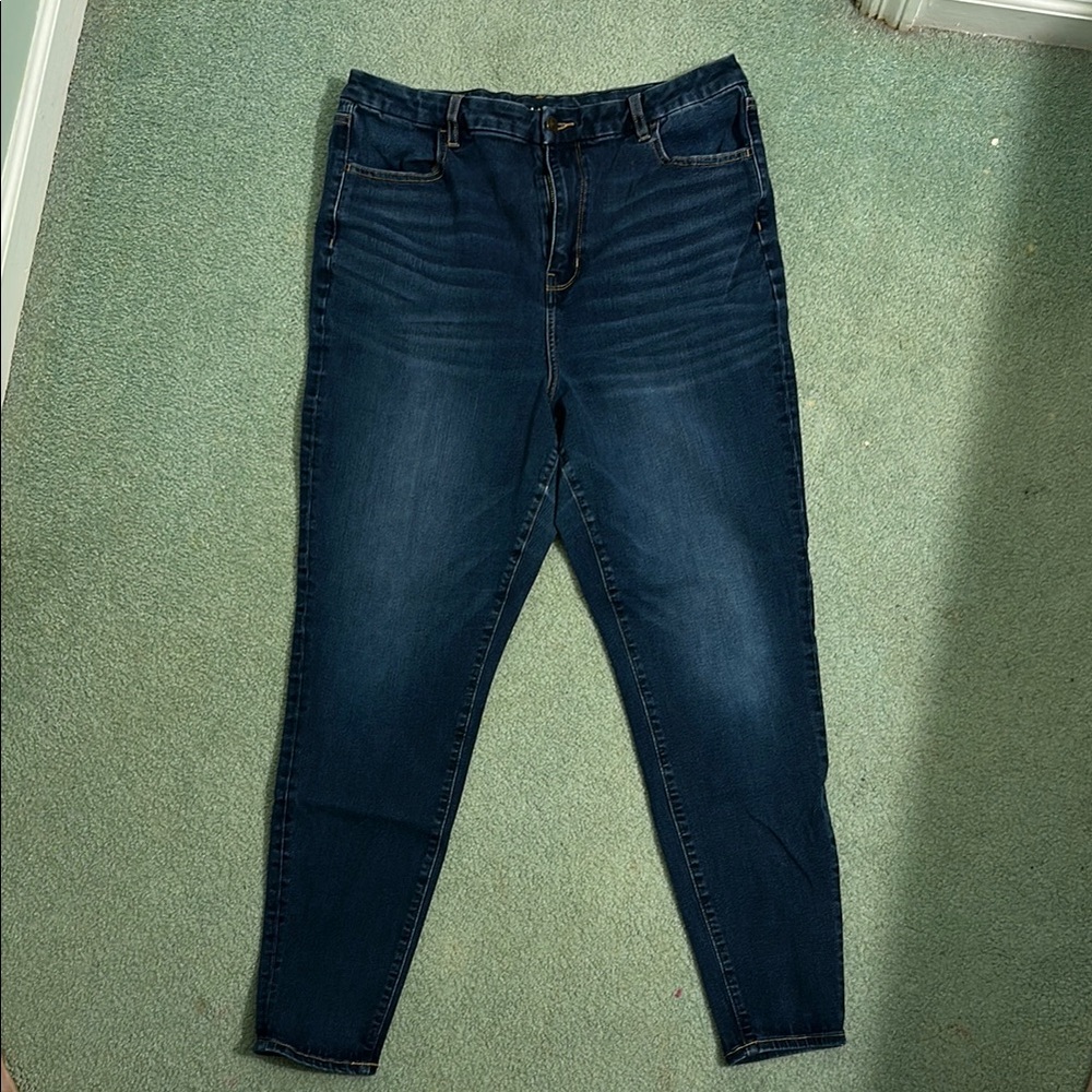 American Eagle Curvy Women's Blue Jeans Jeggings